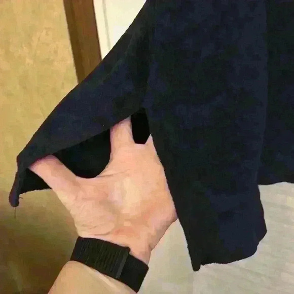 NWT 4 X Navy Blue fall winter sleeveless top sueded feel cotton New 4x - Picture 4 of 4